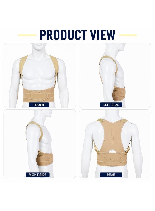 Royal Posture Corrector Back Brace for Men & Women, Adjustable Shoulder Support Belt, Upper Back Straightener, Spine Alignment Brace, Clavicle Support, Rounded Shoulder Corrector, Hunchback Correction Belt, Posture Trainer for Neck, Shoulder & Back Pain Relief, Free Size - Image 5