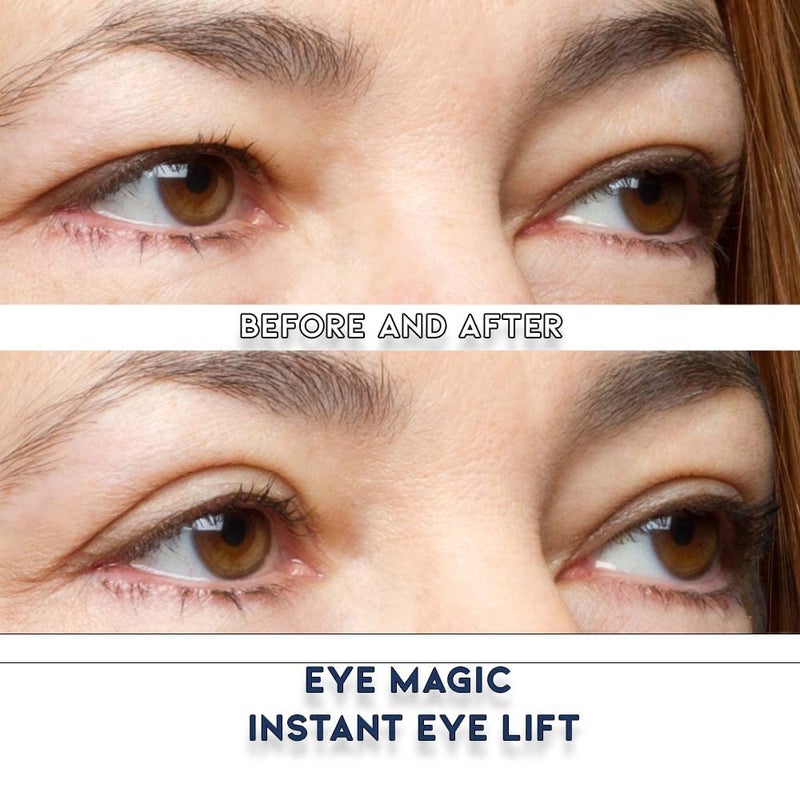 Eye Magic Premium Eye Lift Strips for Droopy, Sagging, or Hooded Eyelids, Instant Non-Surgical Eyelid Tape, Hypoallergenic, Transparent, Strong Hold, 80 Count Pack, Medium Size, Made in The USA - Image 2