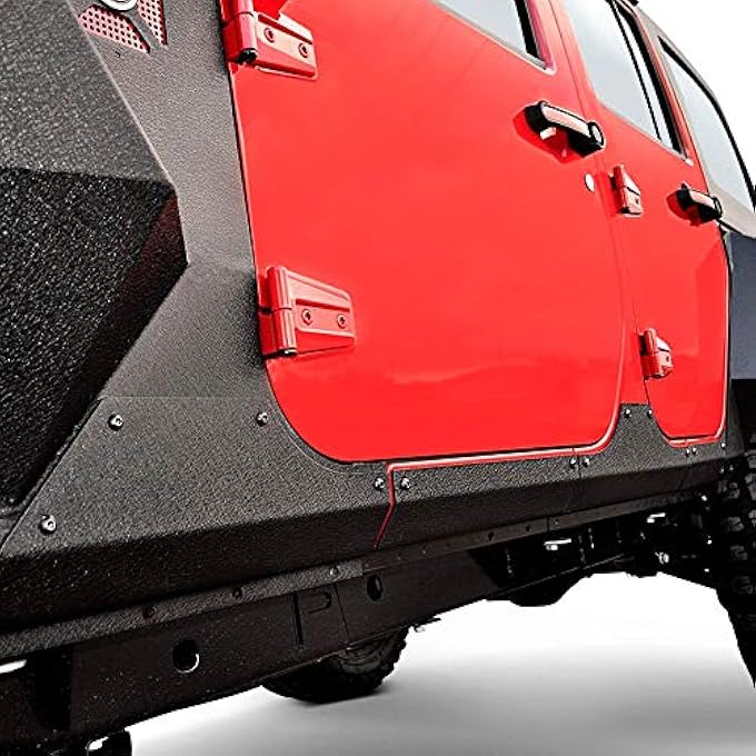 ريحني غطاء درع الجسم، لوح الروكر، واقي من الفولاذ 1161510 يناسب 20072018 جيب رانجلر JK Black - Image 3