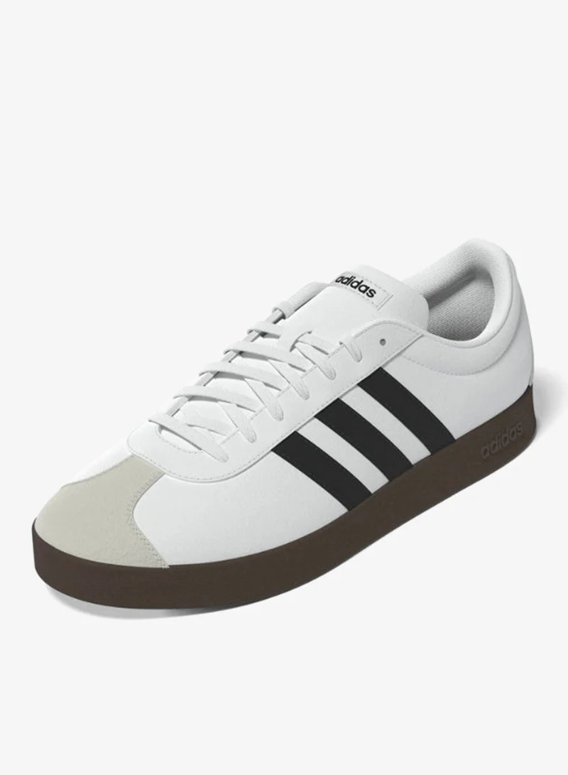 Adidas FTWWHT/CBLACK/GREONE Vl Court Base Shoes for Men | Best Price UAE