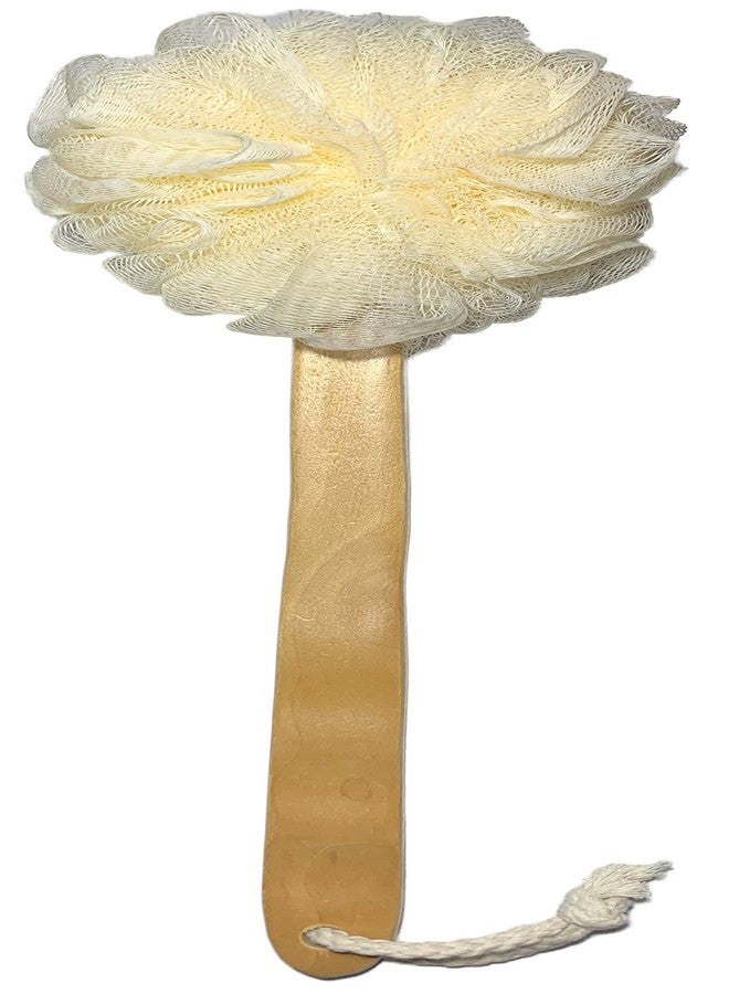 Mr.Cui'shop 3 Pack Exfoliating Loofah luffa loofa Bath Back Brush On a Stick - Long Wooden Handle with Radian is Ergonomic for Men and Women - Shower Sponge Body Back Scrubber Pack of 3 - Image 2