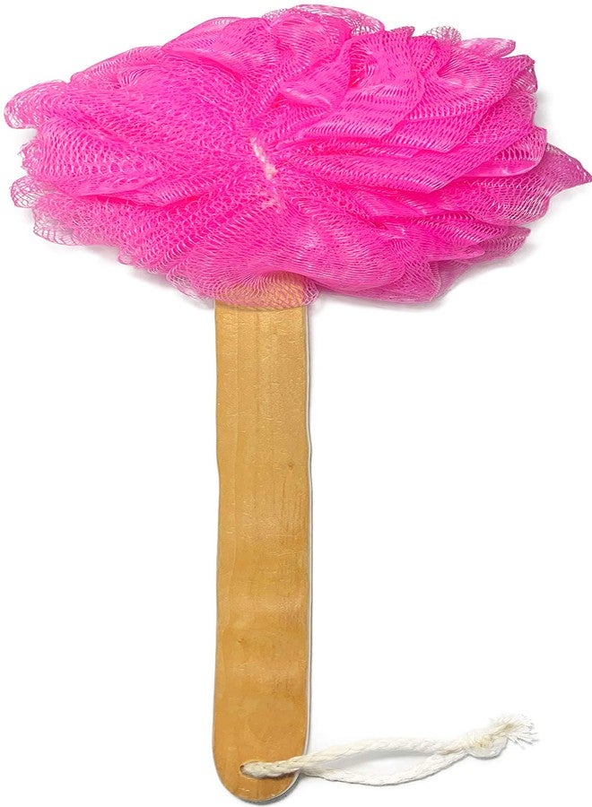Mr.Cui'shop 3 Pack Exfoliating Loofah luffa loofa Bath Back Brush On a Stick - Long Wooden Handle with Radian is Ergonomic for Men and Women - Shower Sponge Body Back Scrubber Pack of 3 - Image 3