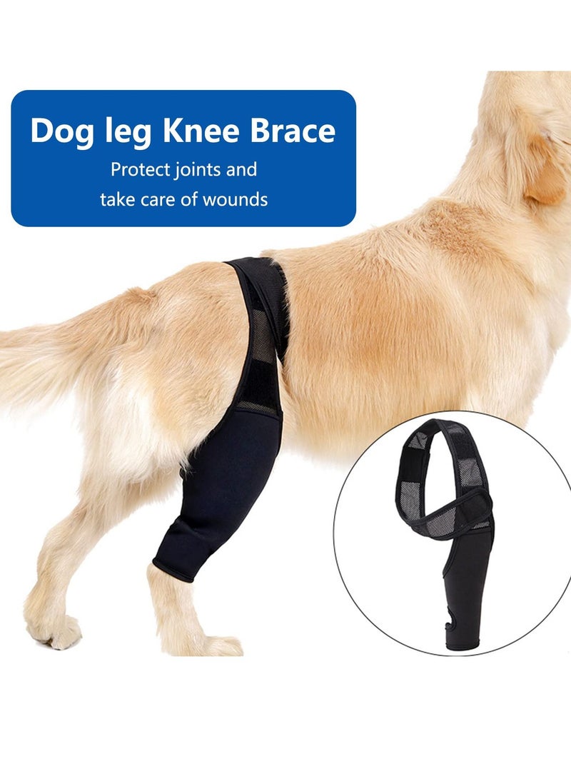 Y&D Dog Leg Brace Hind Legs Protector Adjustable Protective Gear For Back Protects Wounds, Keeps The Joint Warm ACL Heals  Prevents Injuries and Sprains From Arthritis  SIZE: M - Image 4