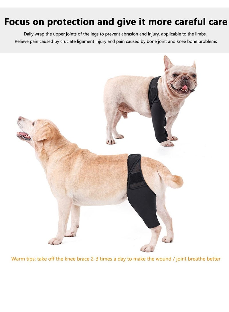 Y&D Dog Leg Brace Hind Legs Protector Adjustable Protective Gear For Back Protects Wounds, Keeps The Joint Warm ACL Heals  Prevents Injuries and Sprains From Arthritis  SIZE: M - Image 3