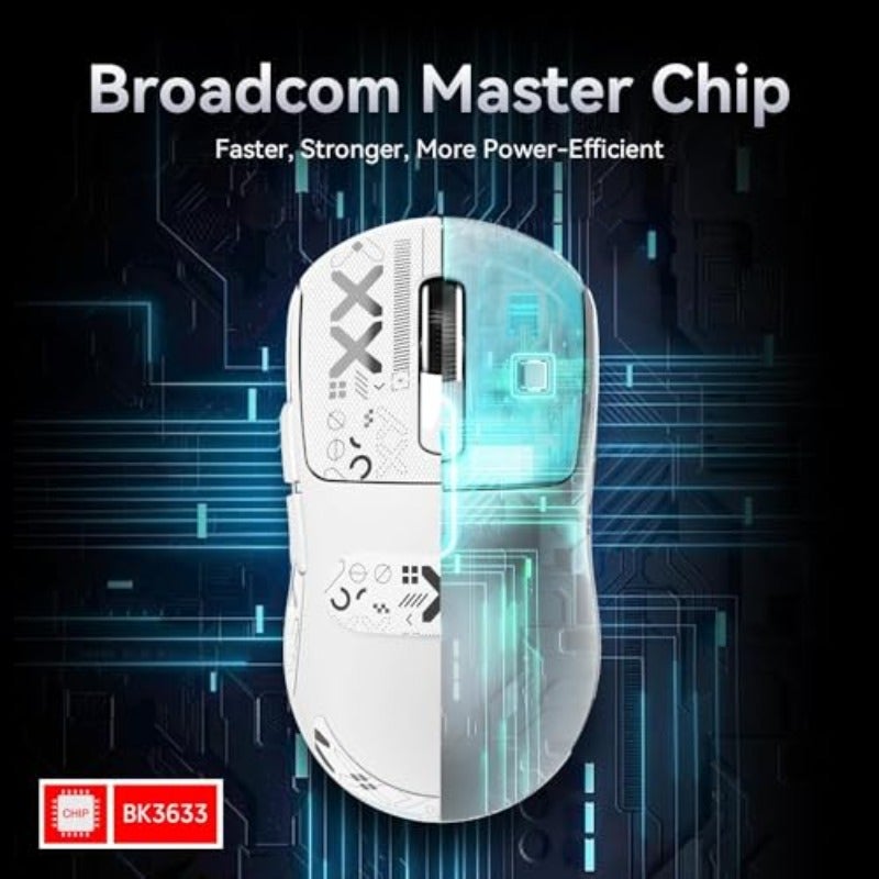 MAMBASNAKE Attack Shark X3 Wireless Gaming Mouse Ultra-Light 49g PixArt PAW3395 26000 DPI Bluetooth 2.4GHz Triple Mode Wired 200 Hours Rechargeable Battery Kailh GM8.0 Switch for - Image 4