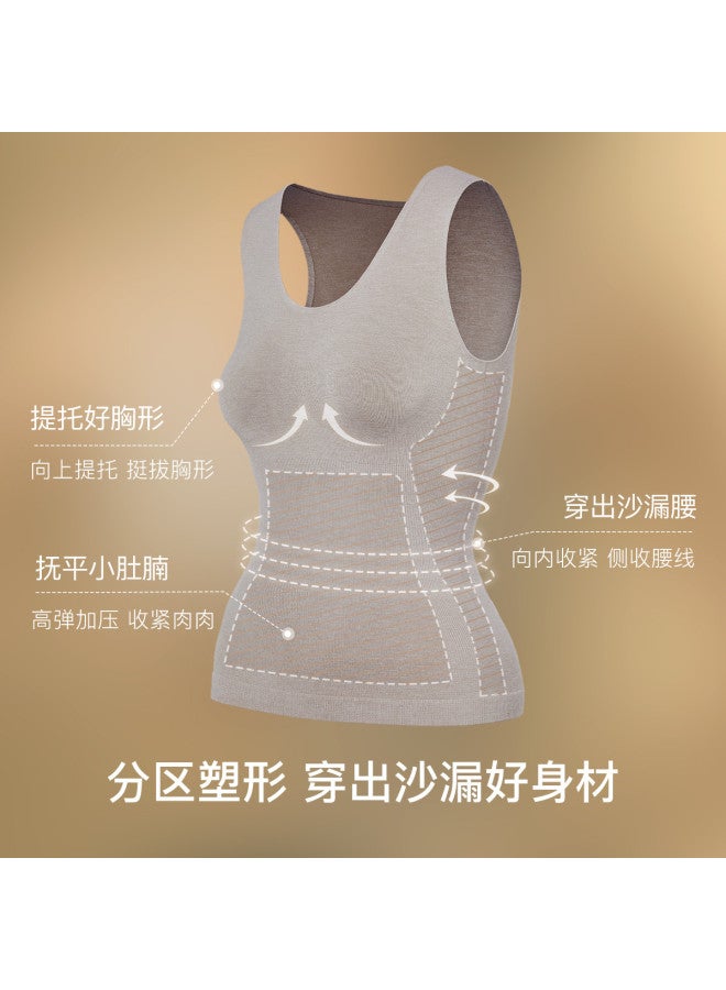 ubras Light Shaping Wool Sleeveless Slimming Basic Tank Top For Women, Autumn - Image 5