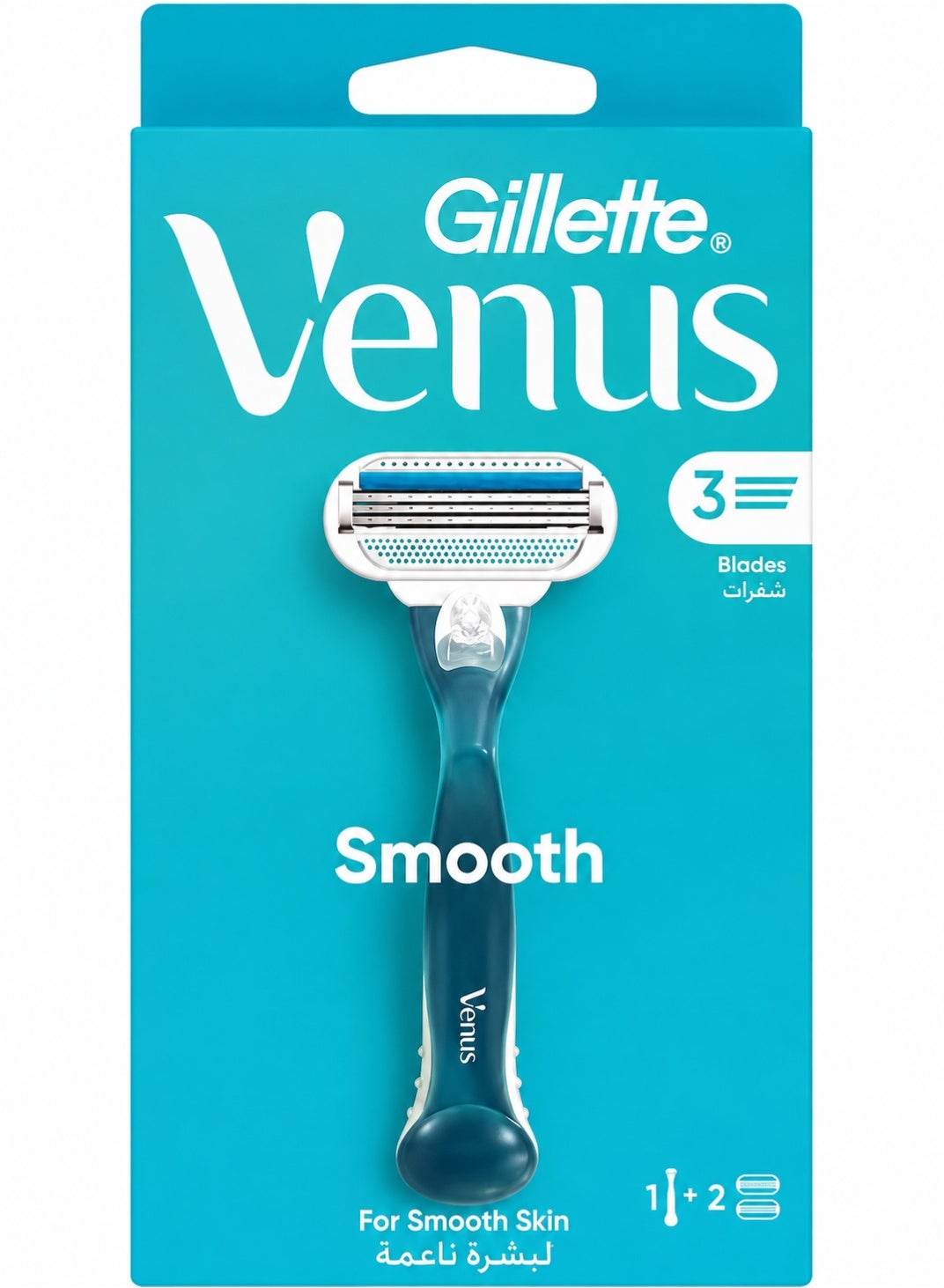 Gillette Venus Smooth Razor Handle Razor Blade Refills X2