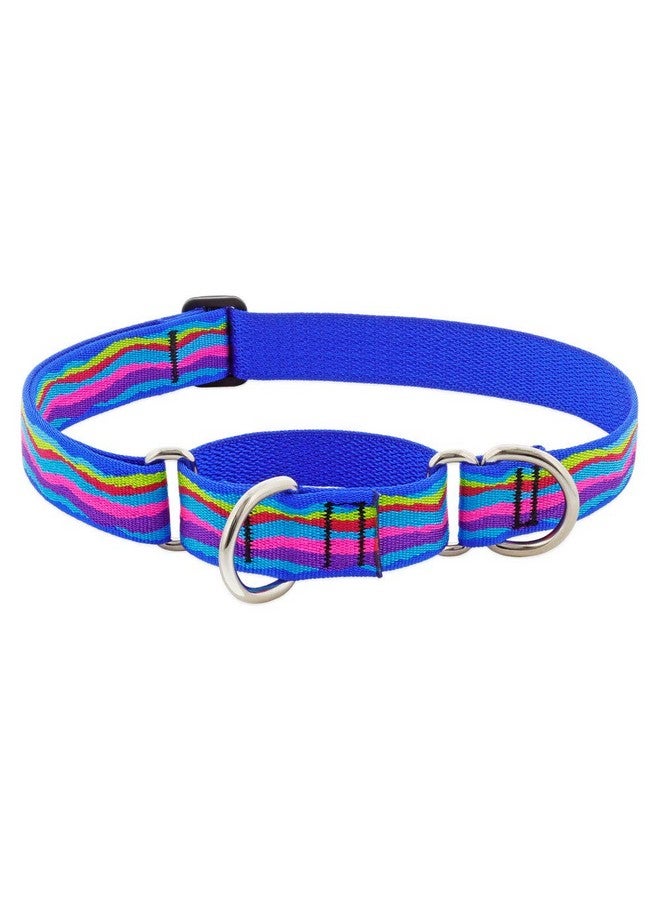 Lupine Martingale Dog Collar by Lupine 1" Wide Ripple Creek Design adjusts 15" to 22" - Image 1
