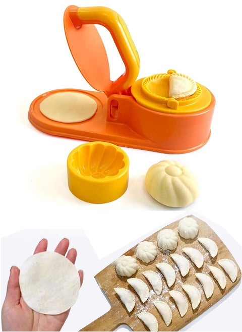 3 in 1 Dumpling Maker Dough Presser and Bun Mold For Making Qatayef, Fatayer, Samosa, Momos And Much More, Excellent Baking Tool Mold, Convenient And Quick