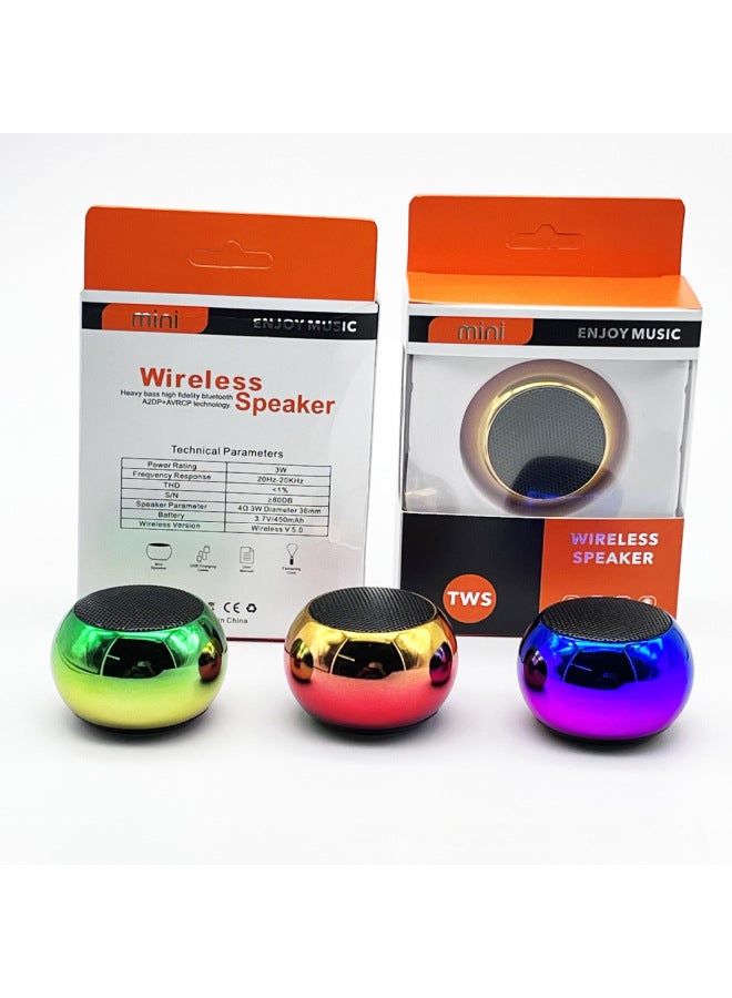 M3 Colorful Bluetooth Speaker Small Steel Cannon Portable Outdoor Bluetooth Small Audio Mini Speaker - Image 4
