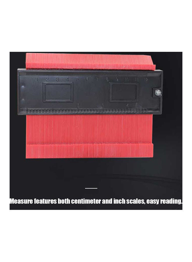 Contour Gauge Measuring Ruler Craftsman Tool For Irregular Shapes Red 27.00 X 2.00 X 10.00cm - Image 4