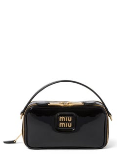 Miu Miu miu Leather and Patent Leather Shoulder Bag  - Image 1