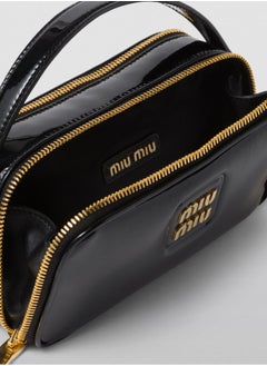 Miu Miu miu Leather and Patent Leather Shoulder Bag  - Image 5
