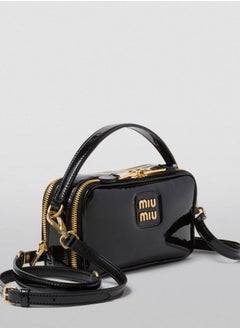 Miu Miu miu Leather and Patent Leather Shoulder Bag  - Image 2