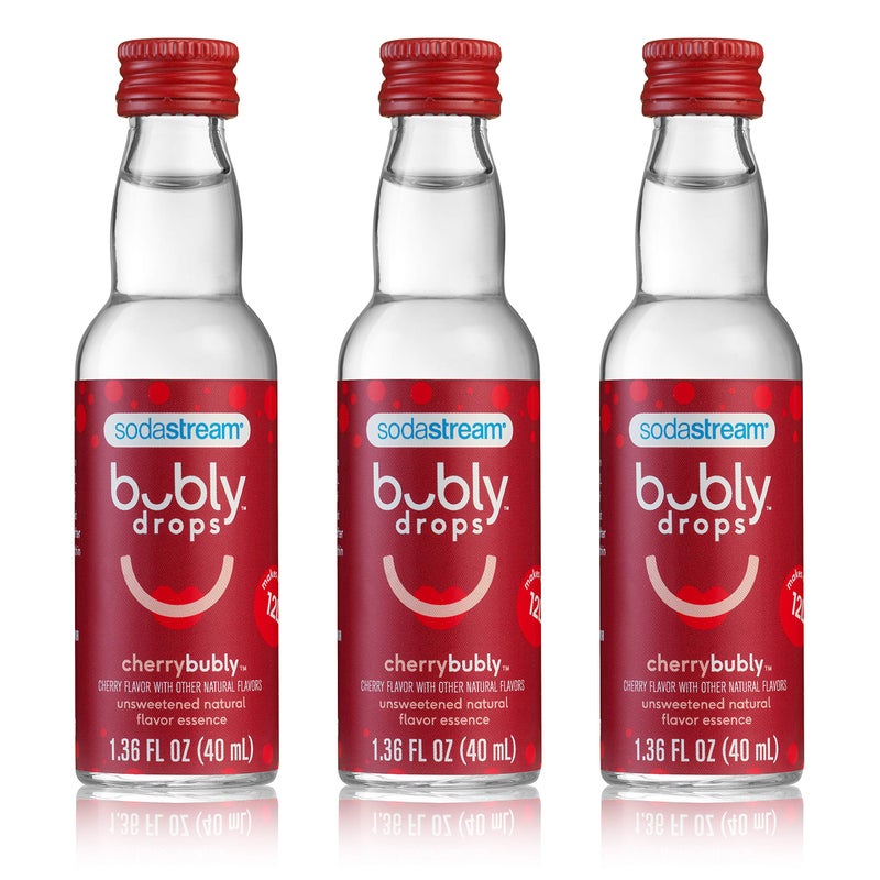 SodaStream bubly Drops Cherry 136 Fl Oz Pack of 3