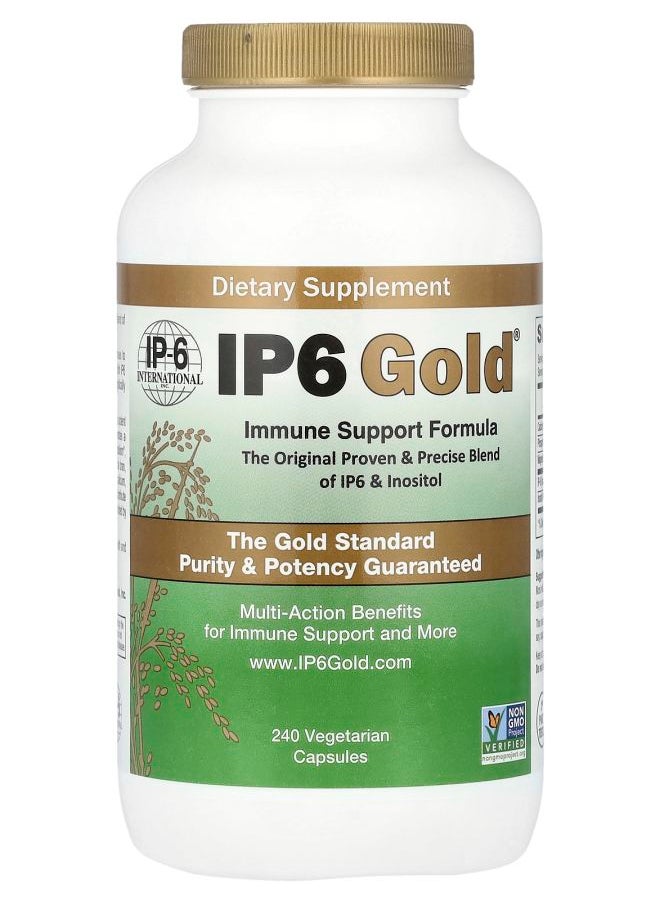 IP-6 International IP6 Gold® Immune Support Formula  240 Vegetarian Capsules 