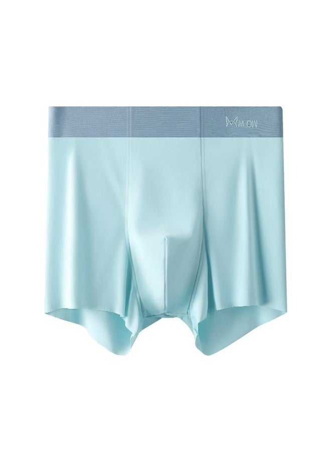 MIIOW - 3Pcs Ice Silk Man Underwear Boxer Metal Fiber Antistatic Men Underpants Seamless Cut Hem Men's Panties Boxers Shorts Trunk - Image 1