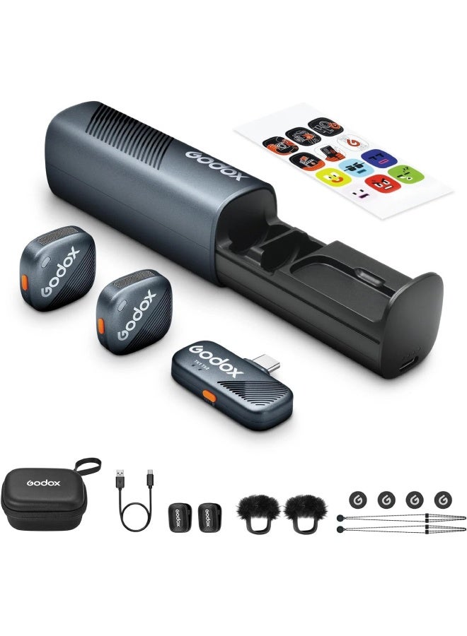 Godox CUBE-SC KIT 2 (USB-C Plug)(2 TX+1 RX) 2.4GHz Wireless Microphone System - Image 1