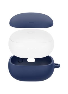 NIBEMINENT Silicone Protective Case Cover For Anker SoundCore Liberty Air 2 Pro - Dark Blue  - Image 3