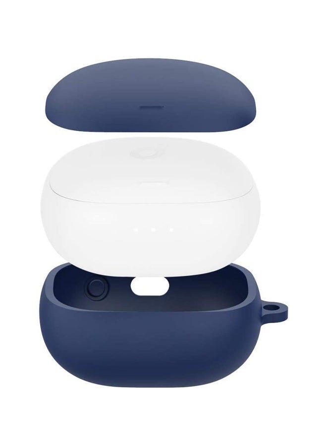 NIBEMINENT Silicone Protective Case Cover For Anker SoundCore Liberty Air 2 Pro - Dark Blue  - Image 3