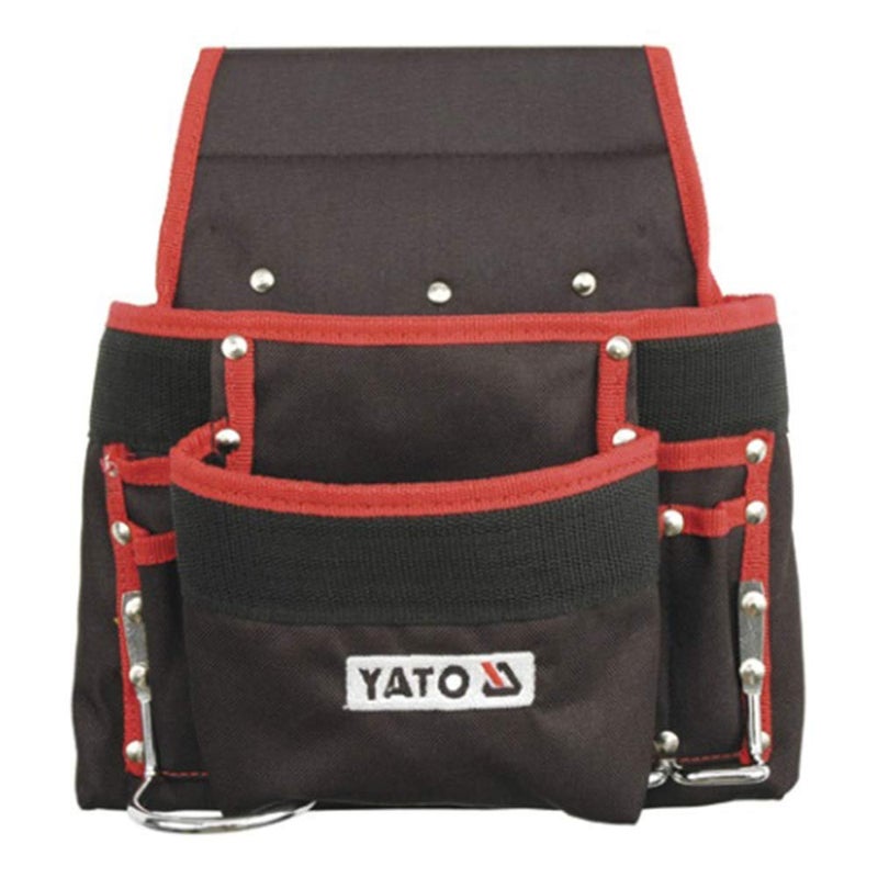Yato Yato YT7410 8Pocket Tool BagAssembler for Carpenter Roofers FittersLeather bagTool Pouch for TechnicianTool Pouch BeltTool Pouch with BeltWear ResistantIndustrial toolsPower ToolsTool Kit Multicolor  - Image 1