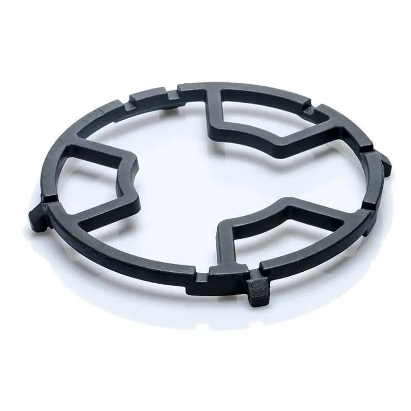 LEKORED Universal Non Slip Black Carbon Steel Wok Stove Rack Support Rack Stand for Burner Gas Stove Hobs Cooker Kitchen Supplies Cookware Accessories Kitchen Tools Pack of 1 - Image 1