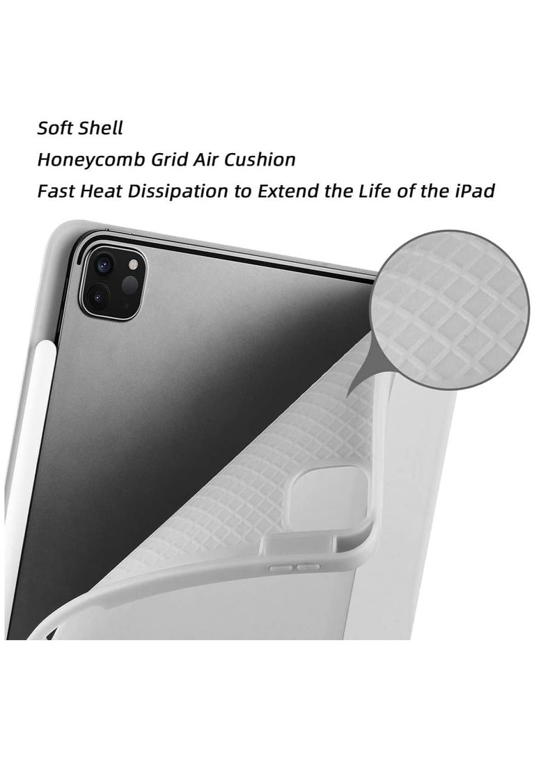 Case for iPad Pro 11 Inch 2021(3rd Gen)/2020(2nd Gen) with Pencil Holder [Support iPad 2nd Pencil Charging/Pair] Slim Trifold Stand, Smart Protective Case Cover - Image 3