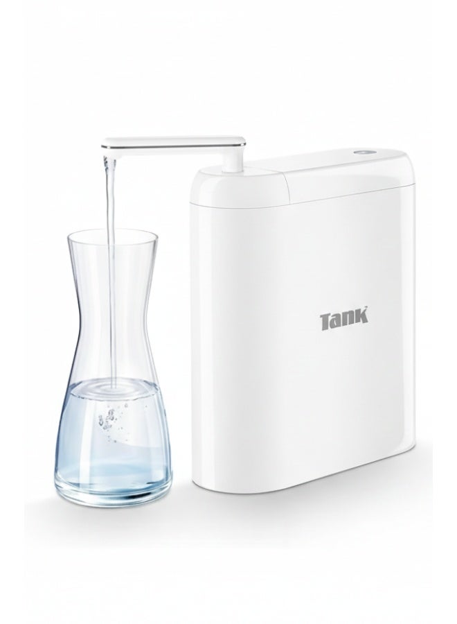 Tank Pro 6-Function Water Filter - Compact Design with Digital Timer - White