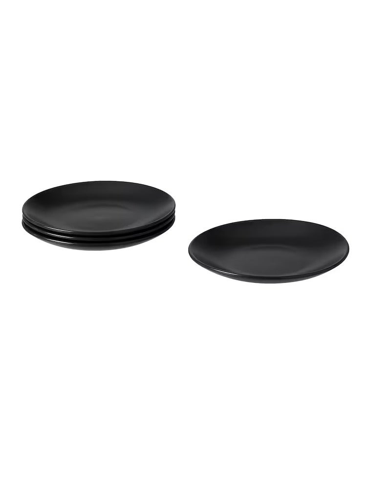 Side plate matt dark grey 20 cm - Image 1