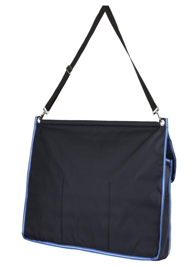 HORZE Ella Kids' Equestrian Horse Grooming Tote Bag with 6 Pockets | 19" x 28" x 9.5" - Peacoat Dark Blue - One Size - Image 3