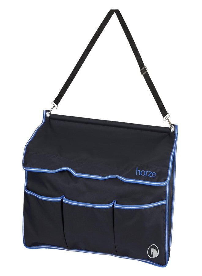 HORZE Ella Kids' Equestrian Horse Grooming Tote Bag with 6 Pockets | 19" x 28" x 9.5" - Peacoat Dark Blue - One Size - Image 1