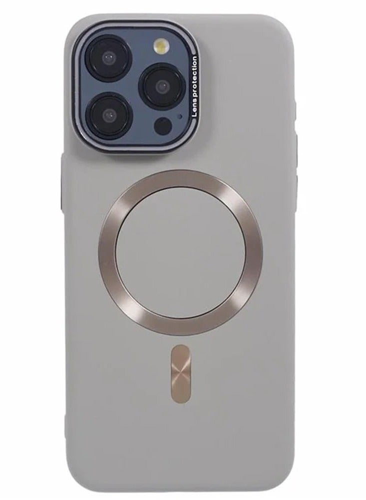 Ultra-Thin Magnetic MagSafe Case for iPhone 16 Pro Max – Slim Matte Hard PC Shockproof Cover with Metal Camera Lens Protector, Wireless Charging Compatible, Frosted Anti-Slip Back