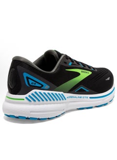 بروكس Adrenaline GTS 23 أحذية رياضية عارضة أسود أبيض أخضر أزرق  - Image 3