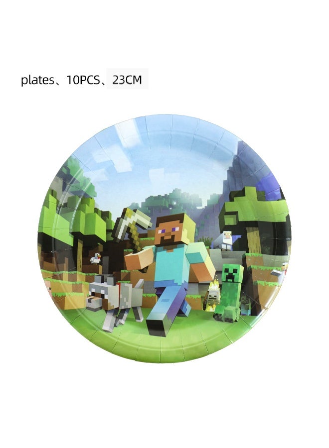 TOVELE5 Minecraft Theme Party Decoration Set (155 Pieces, For 10-15 People) - Image 3
