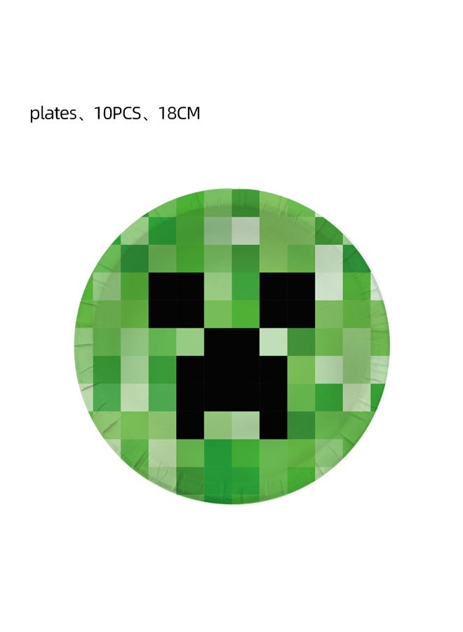 TOVELE5 Minecraft Theme Party Decoration Set (155 Pieces, For 10-15 People) - Image 2