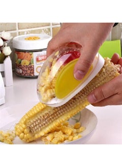 Corn Stripper And Remover Off White/Red/Yellow 7x11.5x6cm，Corn Cutter, Corn Cob, Corn Shucker Remover, Quick Corn Cob Remover, Kitchen Cooking Tools