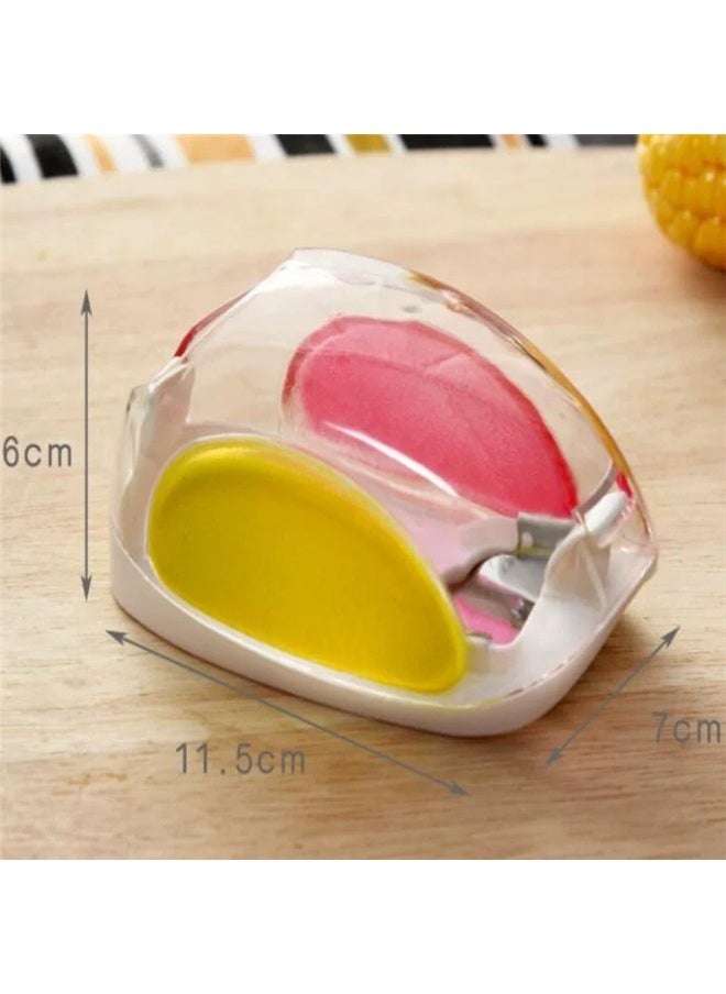 yongsheng - Corn Stripper And Remover Off White/Red/Yellow 7x11.5x6cm，Corn Cutter, Corn Cob, Corn Shucker Remover, Quick Corn Cob Remover, Kitchen Cooking Tools - Image 1