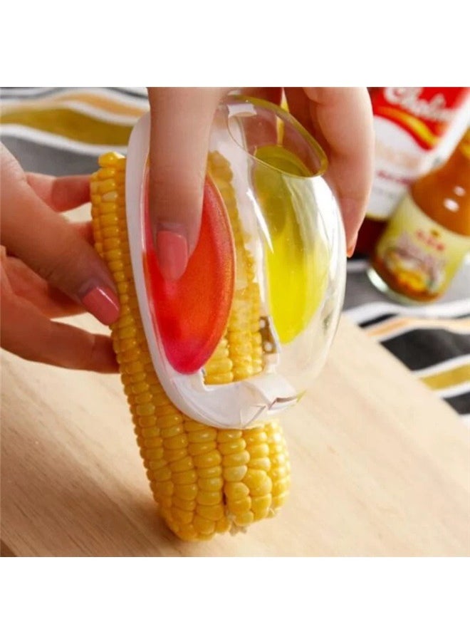 yongsheng - Corn Stripper And Remover Off White/Red/Yellow 7x11.5x6cm，Corn Cutter, Corn Cob, Corn Shucker Remover, Quick Corn Cob Remover, Kitchen Cooking Tools - Image 1
