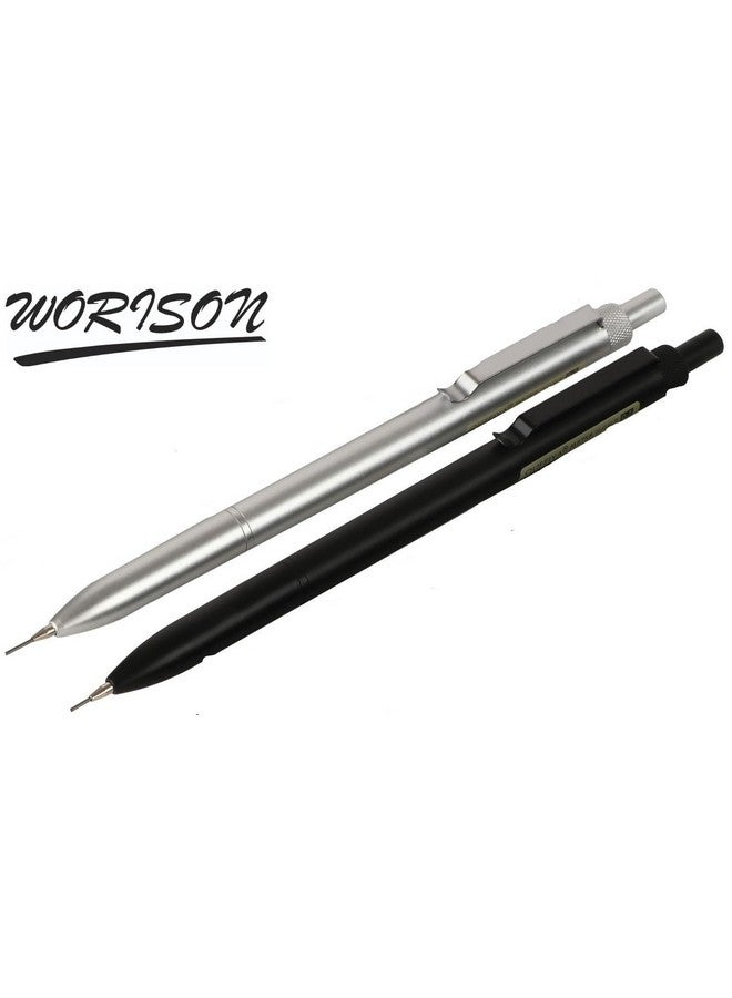 worison 0.7mm Mechanical Pencil set 1 White and 1 Black Pencil - Image 2