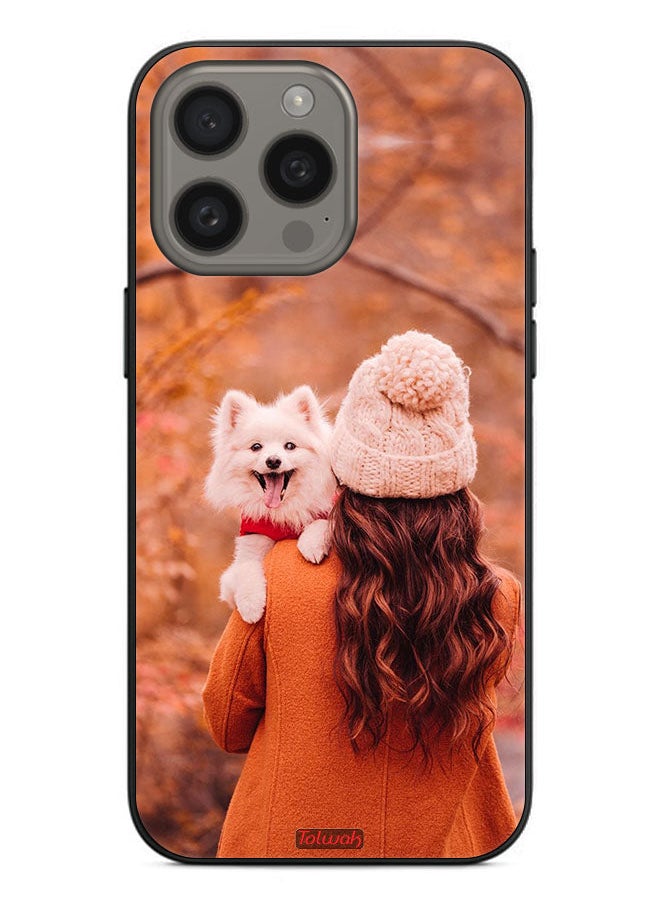 Tolwak - Apple iPhone 15 Pro Max Protective Case Cover Holding Puppy - Image 1
