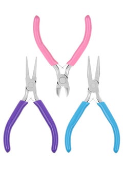 وهاواي 3pcs Mini Pliers set professional for Jewelry Pliers Making Tools needle Nose Long Round Wire Cutter Repair, Wrapping, Cutting Small Jewelry Making Tool Kit  - Image 1
