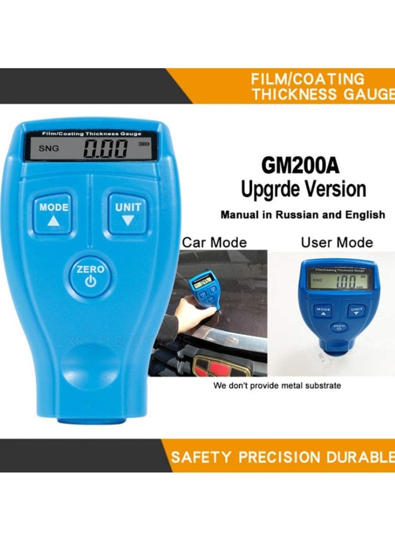 Generic GM200A Coating Thickness Gauge High Accuracy LCD Digital Automotive Car Paint Meter Tester for Manufacturing Industry  - Image 2