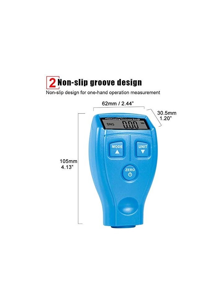 Generic GM200A Coating Thickness Gauge High Accuracy LCD Digital Automotive Car Paint Meter Tester for Manufacturing Industry  - Image 5
