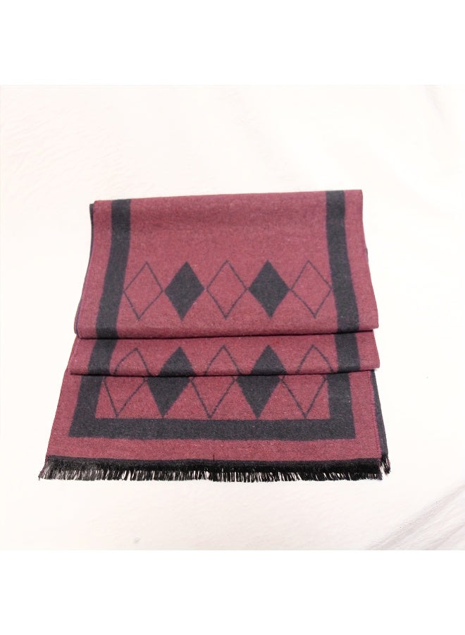 1pcs Soft Touch Checkered Scarf, Unisex Classic Winter Scarf, Lightweight And Warm Trends Men Winter Warm Long Scarves - Image 4