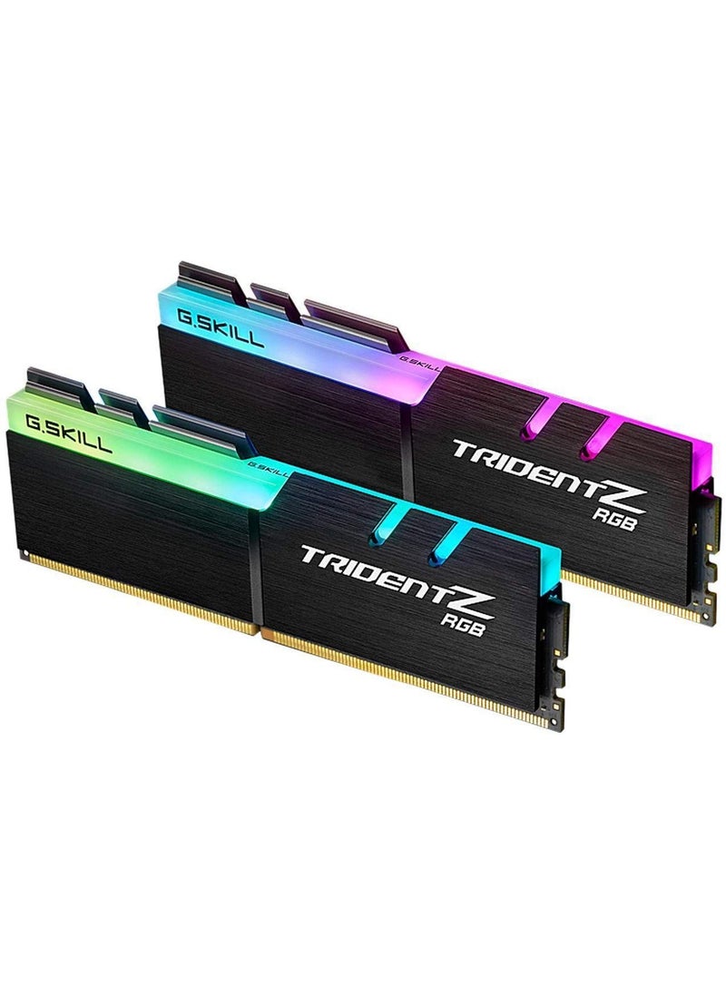 G.Skill G.SKILL Trident Z RGB Series (Intel XMP) DDR4 RAM 32GB (2x16GB) 3200MT/s CL16-18-18-38 1.35V Desktop Computer Memory UDIMM (F4-3200C16D-32GTZR)  - Image 1