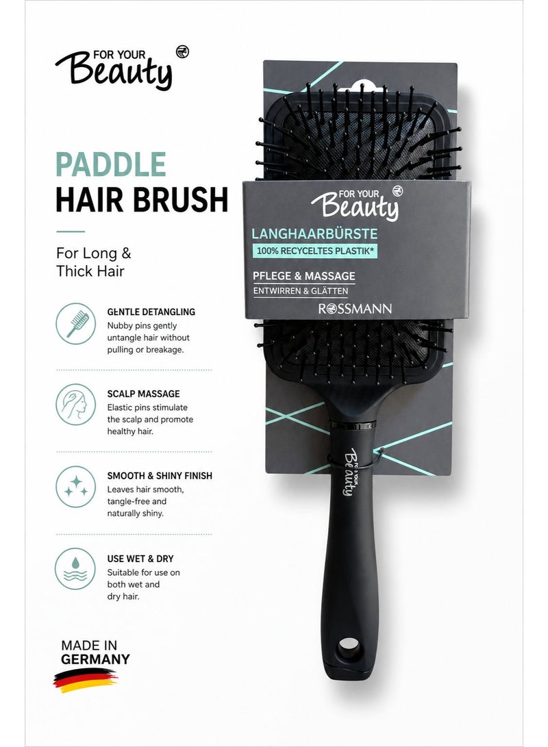 ROSSMANN German Brand -Paddle Hair brush Care & Massage, Hair Styling Brush, massage the scalp while combing hair to promote blood circulation. - Image 1