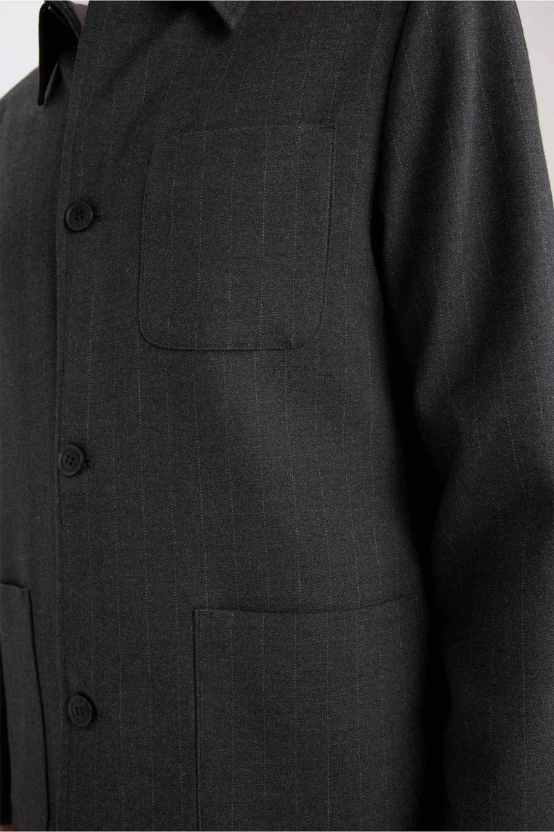 Defacto  Regular Fit Polo Collar Cotton Lined Blazer for Men | Best Price UAE