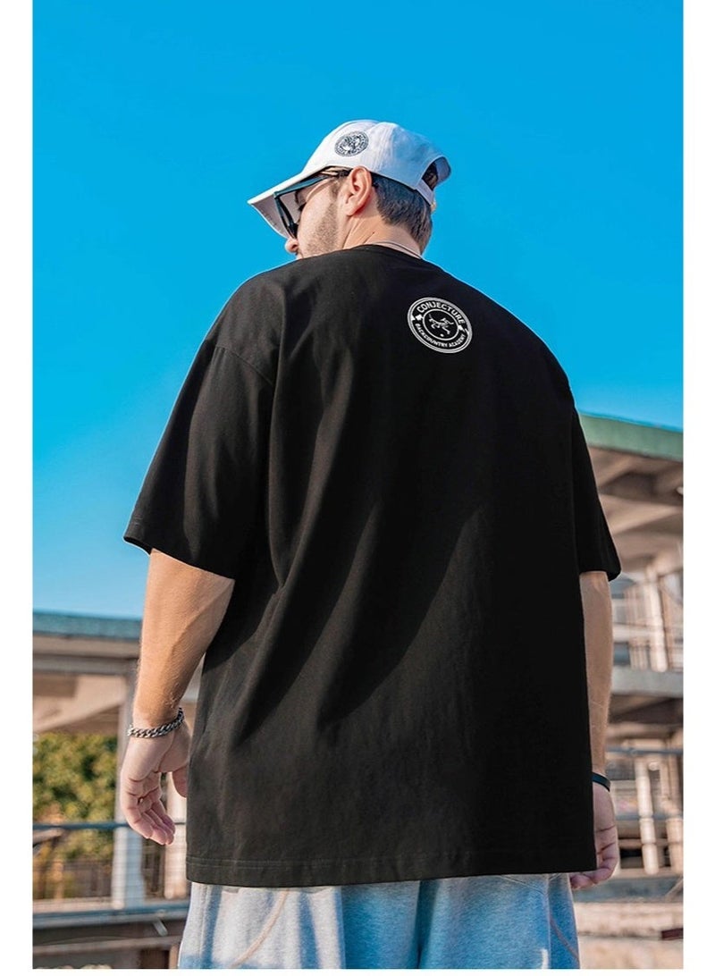 ARCTERYX Mount Cayley Pattern Loose Black T-shirt - Retro Outdoor Printed Short Sleeve T-shirt, double-sided design, suitable for casual street wear, suitable for both men and women, 300g 100% cotton. - Image 2