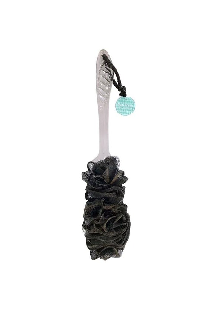 Daiso Bath Brush with Long Handle - Soft Mesh Body Scrubber for Shower - Image 1