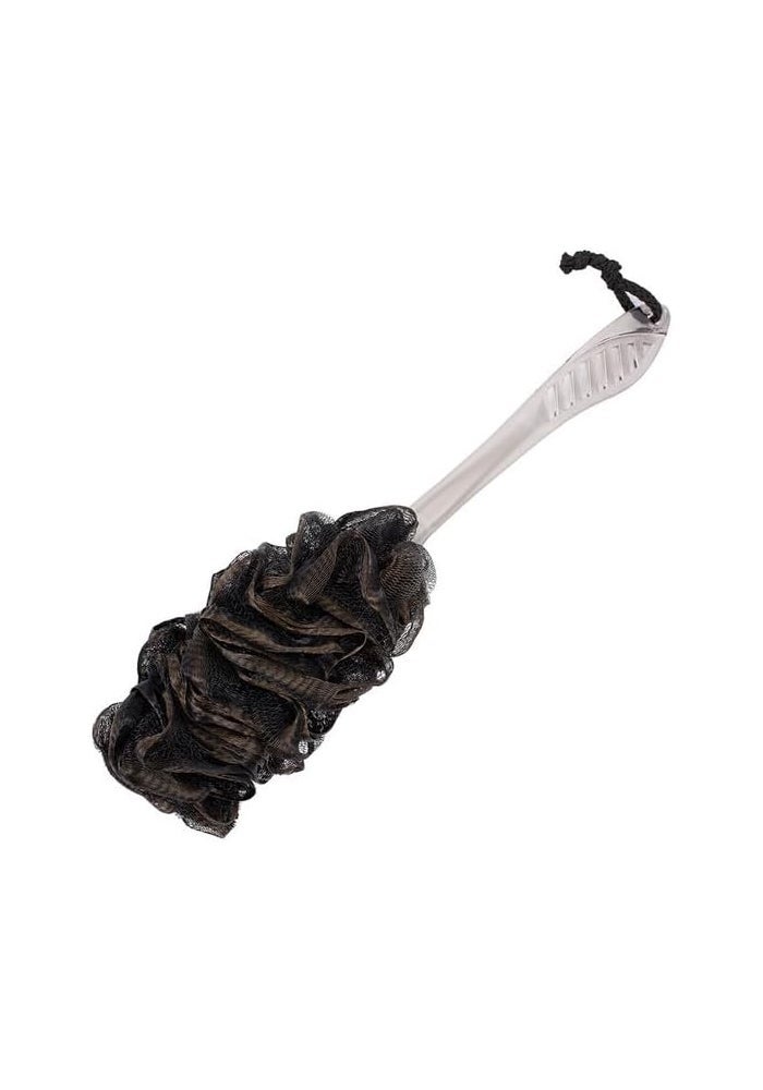 Daiso Bath Brush with Long Handle - Soft Mesh Body Scrubber for Shower - Image 2